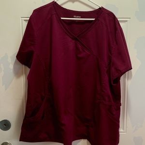 Plus size scrubs set